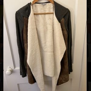 Faux Fur lined Cardigan